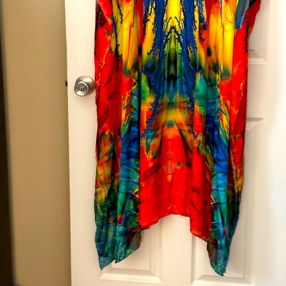 Beaded Multicolored Kaftan by SAKKAS - Picture 3 of 8